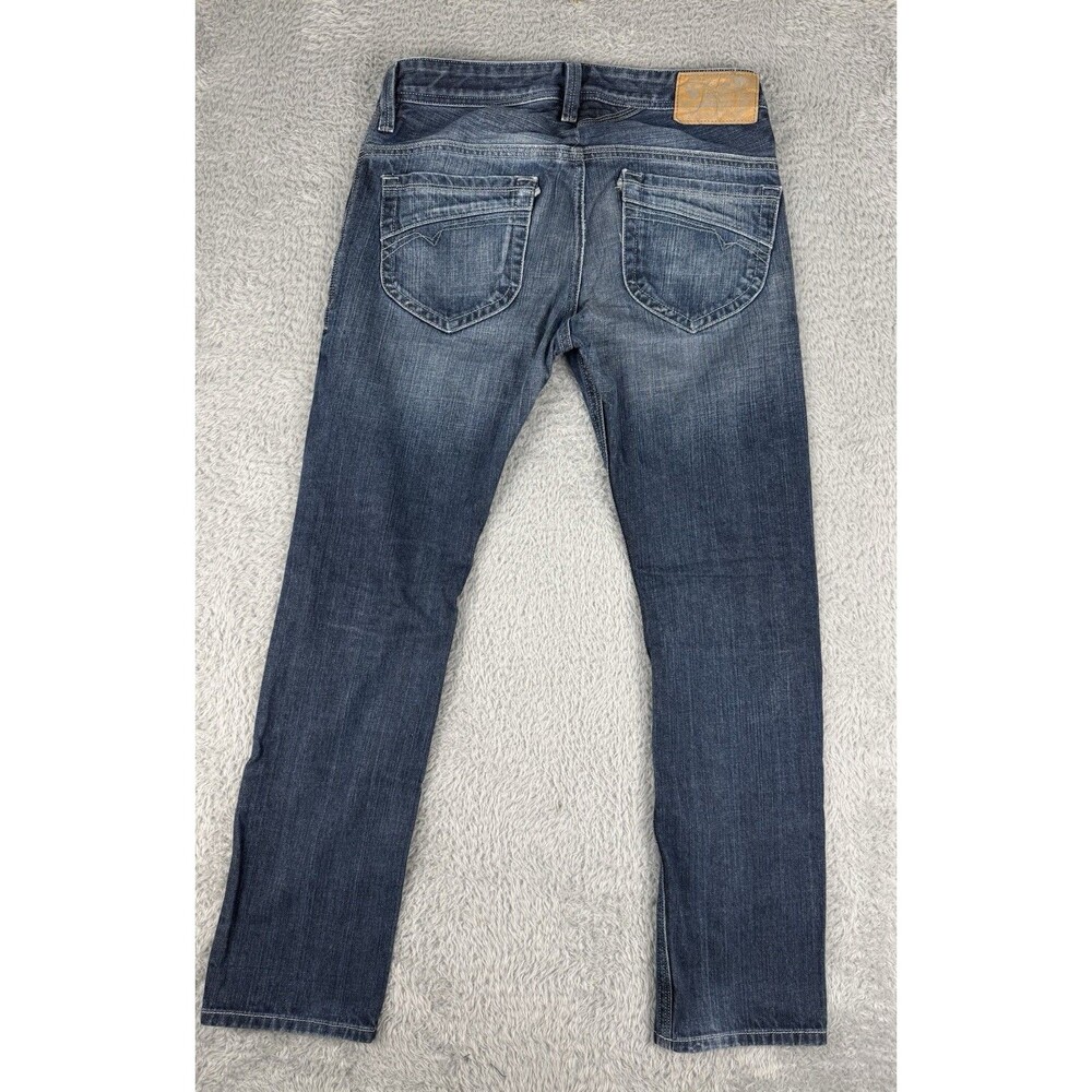 Diesel Thanaz Slim Skinny Jeans Men’s 28x30 Blue Wash Faded Denim ORZ31 USA